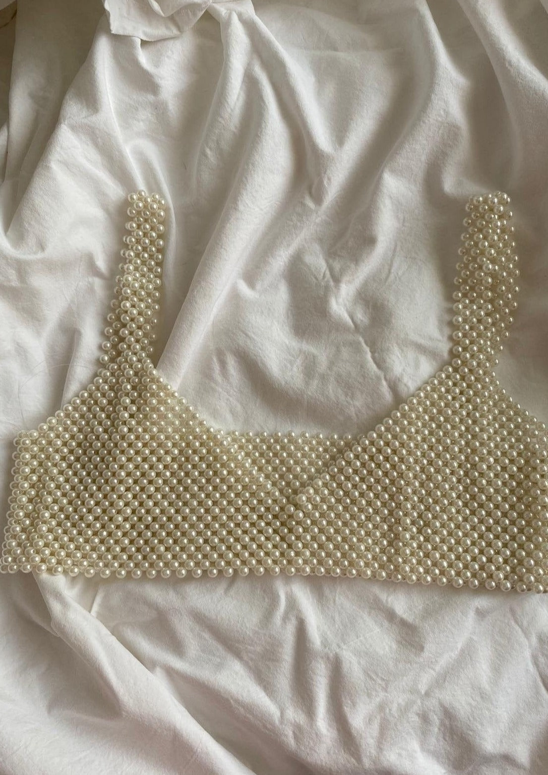 Aeryn | Parel Crop Top – Handgemaakt Design