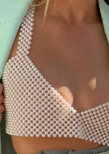 Aeryn | Parel Crop Top – Handgemaakt Design