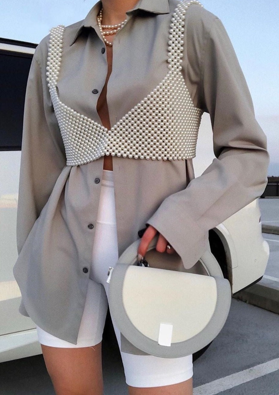 Aeryn | Parel Crop Top – Handgemaakt Design